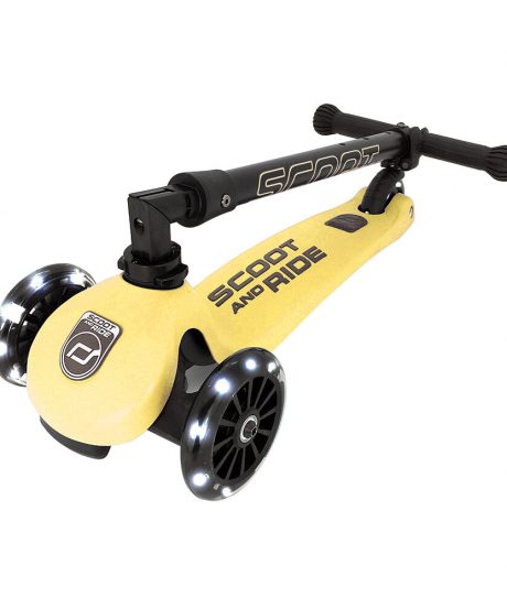 Scoot&Ride® Otroški skiro Highwaykick 3 LED Lemon